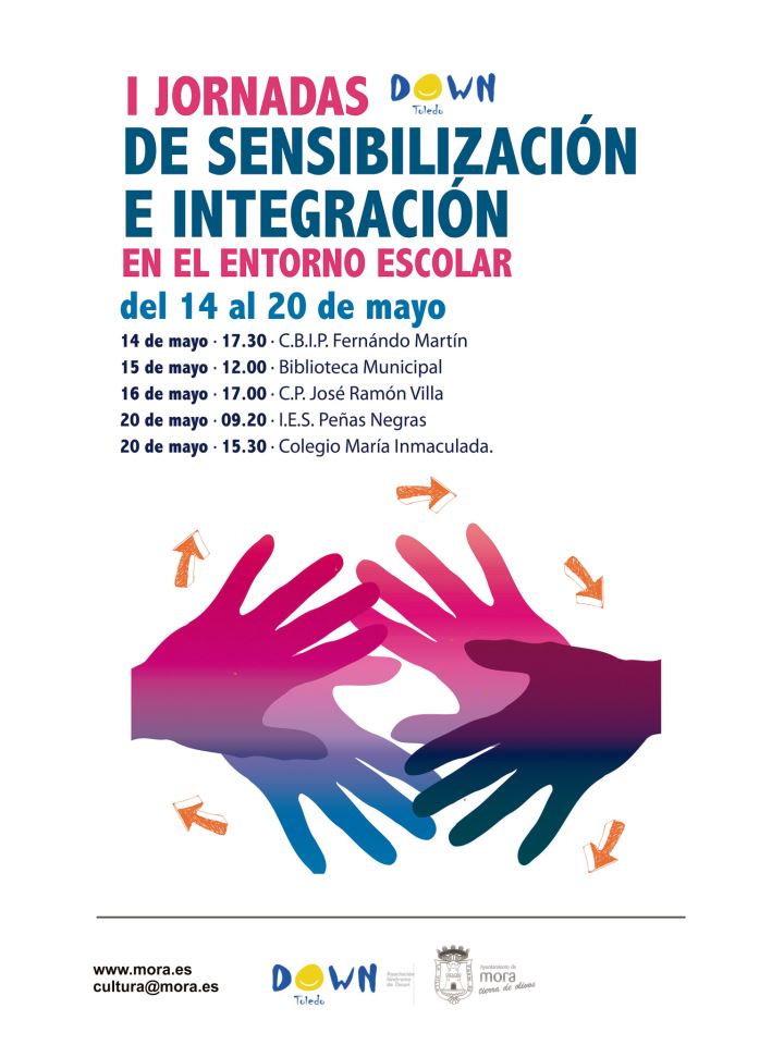 Cartel Anunciador de las jornadas en los diferentes centros educativos de la localidad.